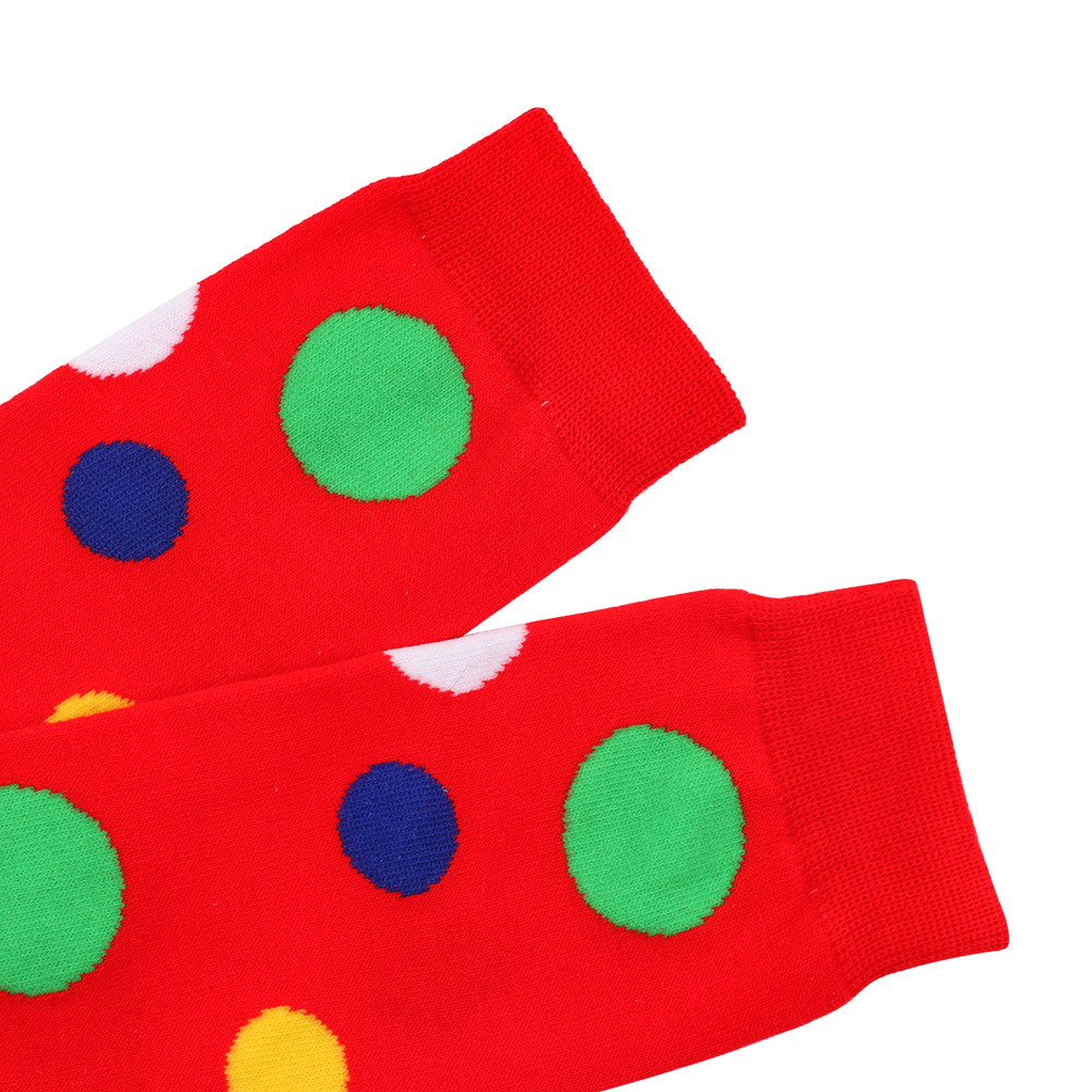 Womens Fashion Colorful Polka Dot Over-the-Knee Socks